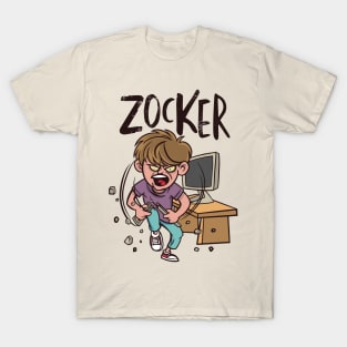 Boy Breaking Keyboard T-Shirt
